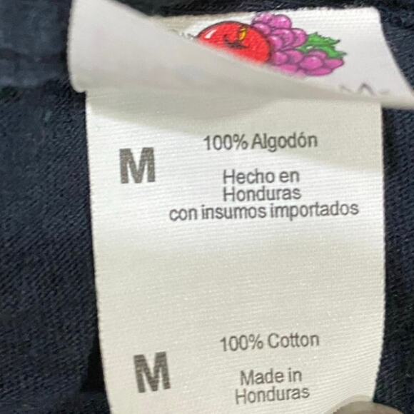 Sanrio Hello Kitty Graphic Tee Size MEDIUM HK Burgers and Fries on Black T-Shirt - Picture 5 of 6